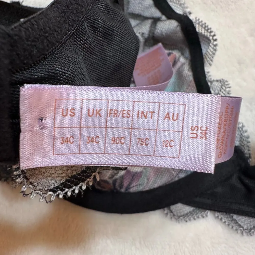 NEW Fenty Savage X Bra sz 34C Zig Zag Zen Bra - Image 4