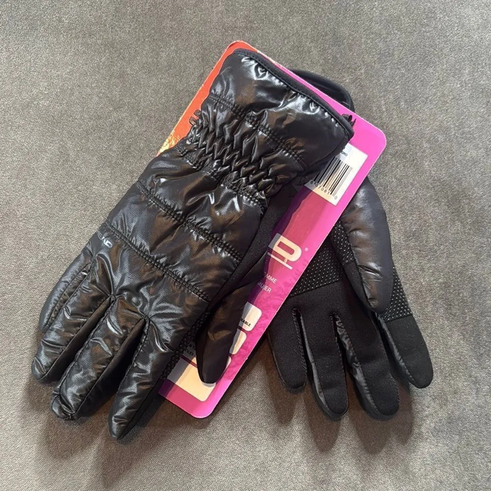 HEAD Women's Black Waterproof Hybrid Touchscreen Compatible Gloves Size M NEW - Image 1