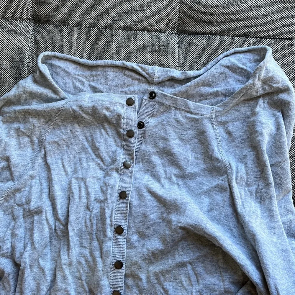 Allsaints gray button up sweater - Image 2