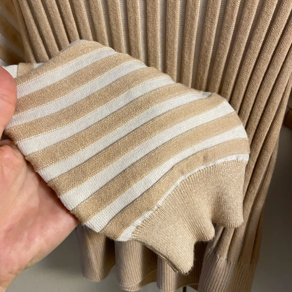 Free People Mad chill mock neck ribbed knit sweater balloon sleeves medium NWT - Image 6