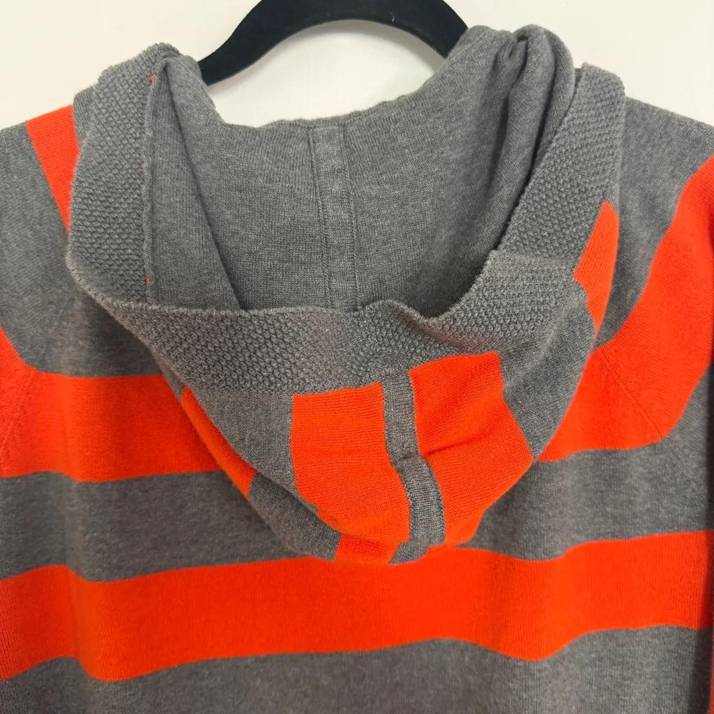 Cutter & Buck OSU Gray and Orange Striped Hoodie Women's Small - Image 6