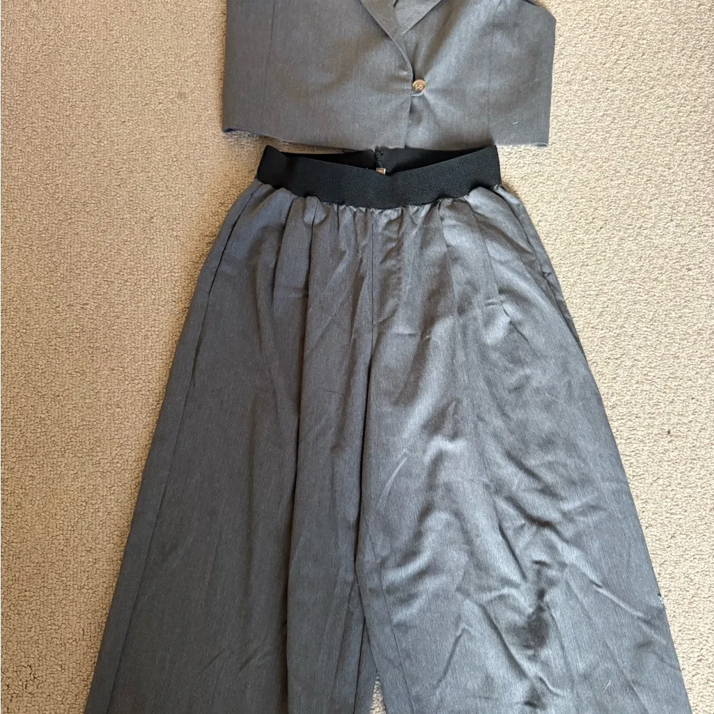 Stylish Two piece set Gray Size M - Image 5