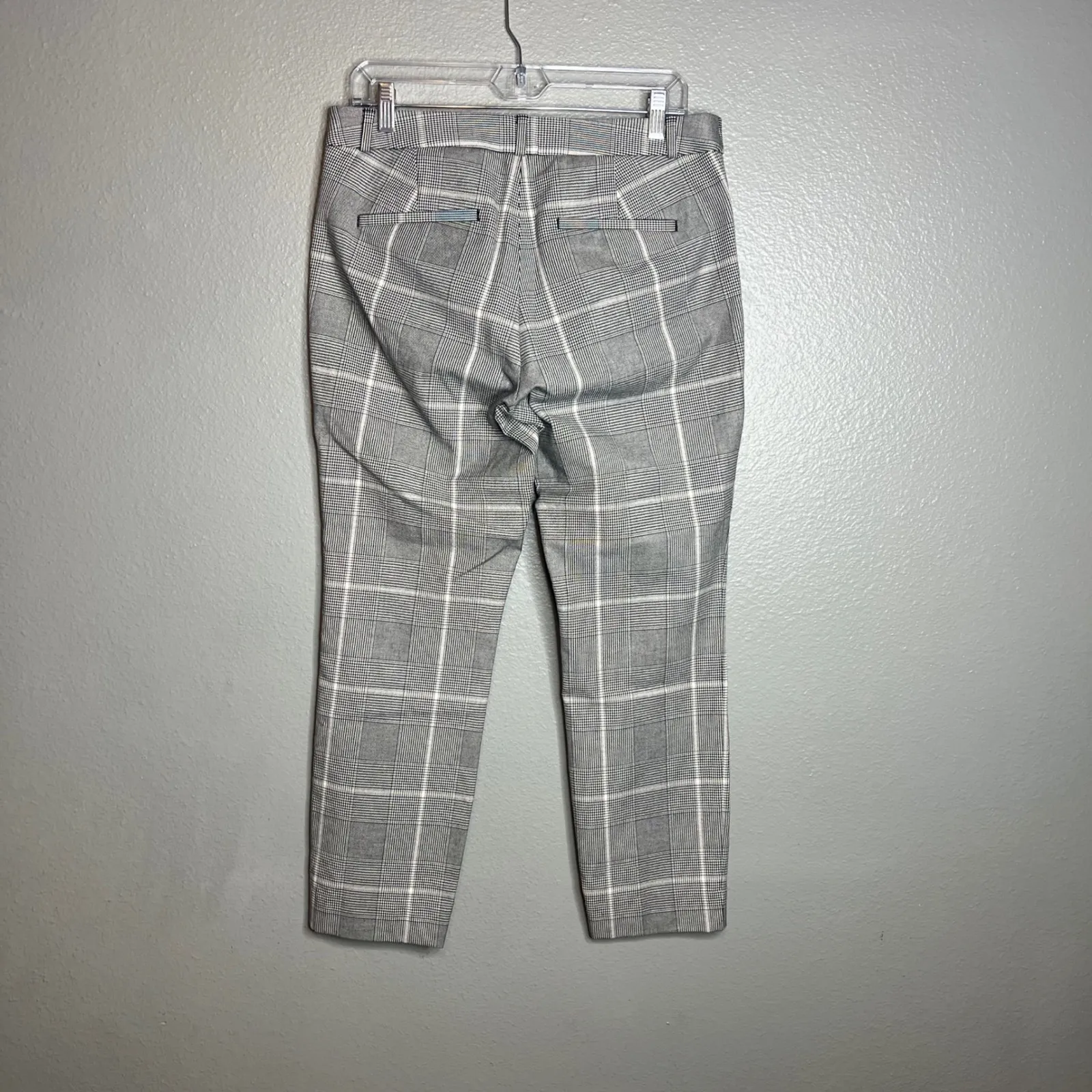 Banana Republic Sloan Fit Plaid Ankle‎ Pants Size 8 Trousers Career Houndstooth - Image 9