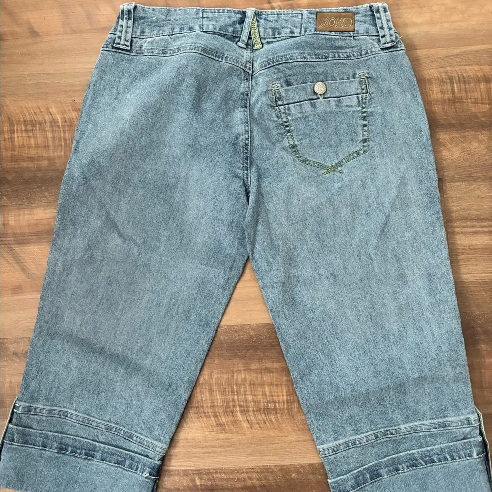 - X.O.X.O low rise Vintage (Y2K) light wash capri denim(wide leg) 7/8 - Image 7