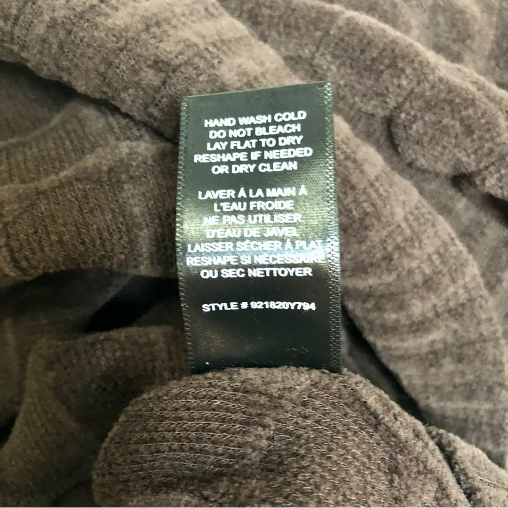 NWT  Velvet Textured Mini Dress Long Sleeve Chocolate Cocoa sz L - Image 12