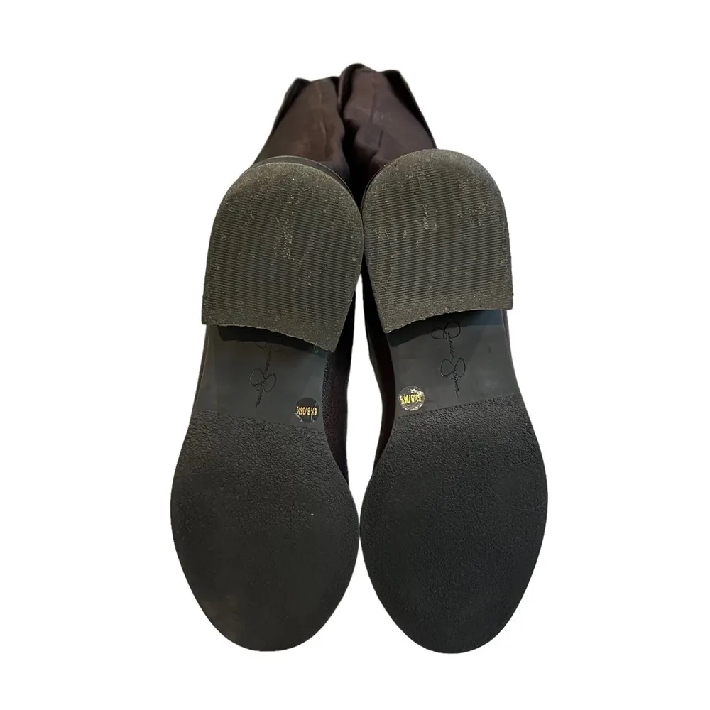 Jessica Simpson Cobra Leather Fold Over Boots, Sz 6.5 - Image 12