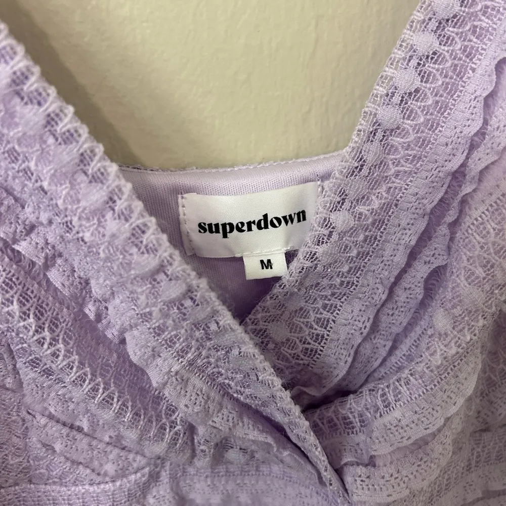 Superdown Carissa Mini Dress Sz M Lavender Lace Mini Dress - Image 6