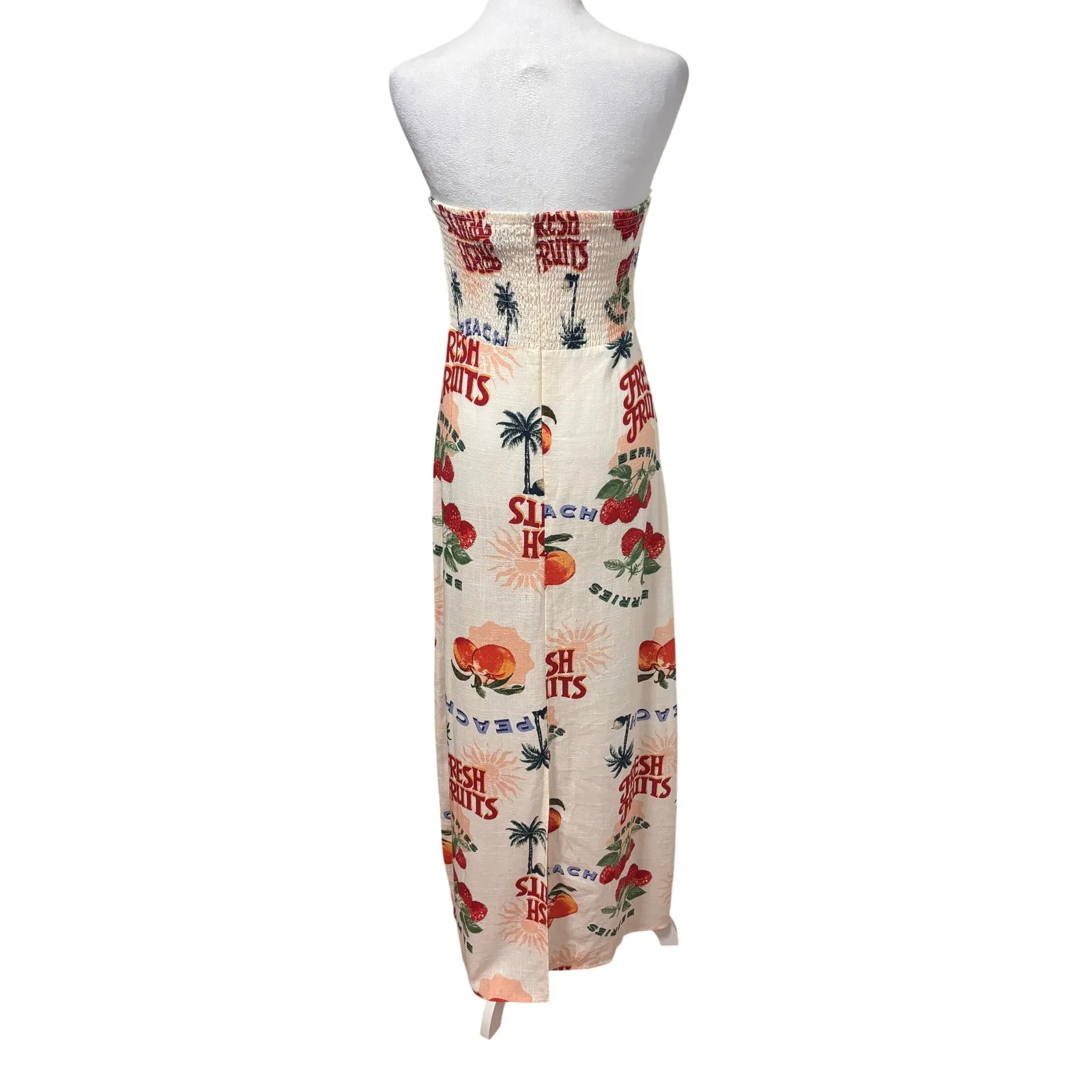 paper heart linen dress Camilla Tropical Print Anthropologie Paper Heart Fresh Fruits