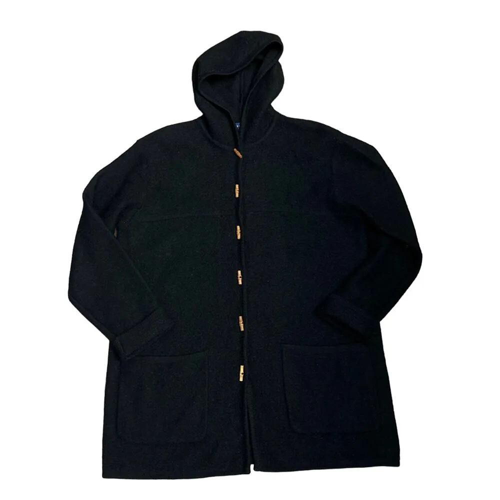 Vintage Karen Scott cardigan 100% Wool Wooden Toggle made Australia size large - Image 16