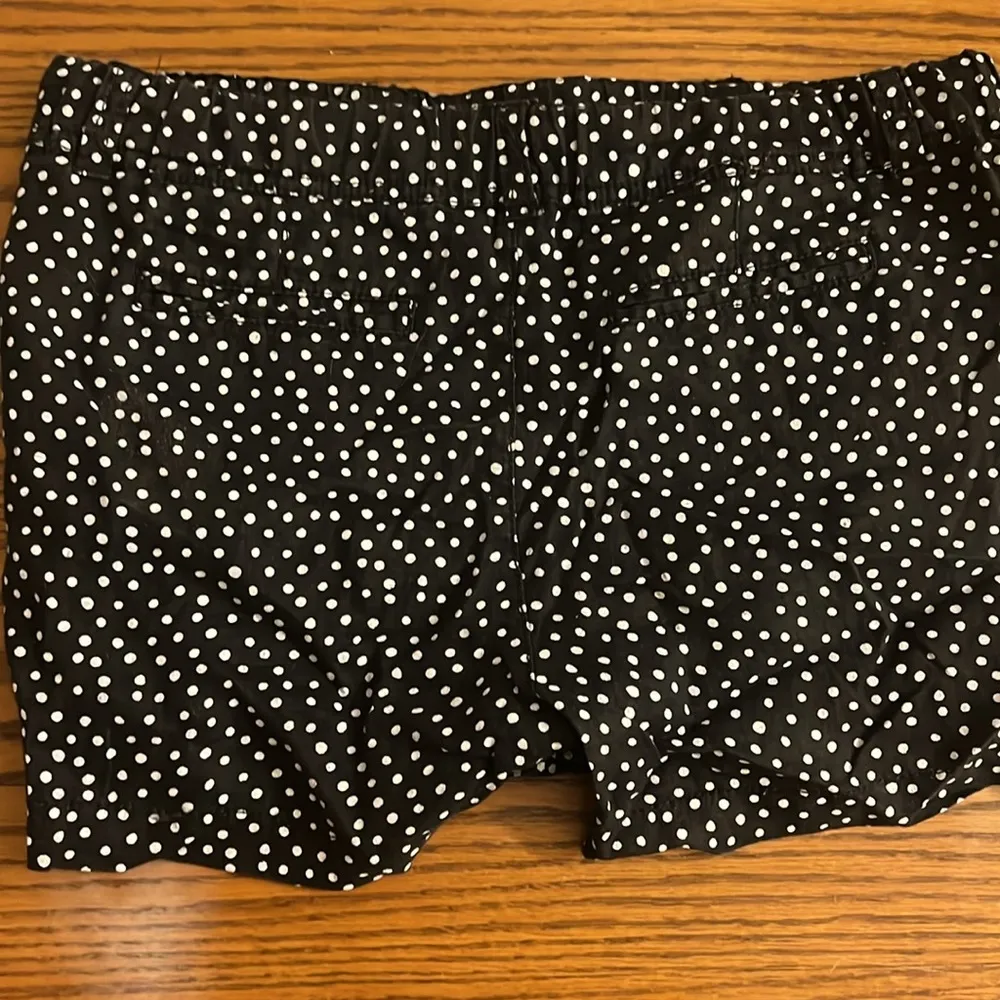 Caslon Black and White Polka Dot Linen Shorts - Image 3
