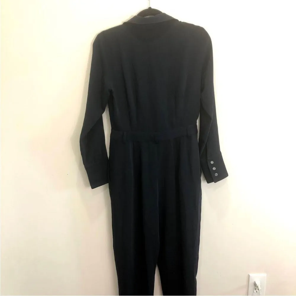 Waverly Grey Black Full Length Belted Jumpsuit Small Black - Image 8