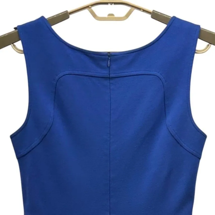 Trina Turk Fit And Flare Party Dress Blue 4 - Image 5