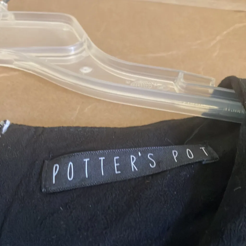 FINAL MARKDOWN Potters pot crinkle top small Black - Image 2