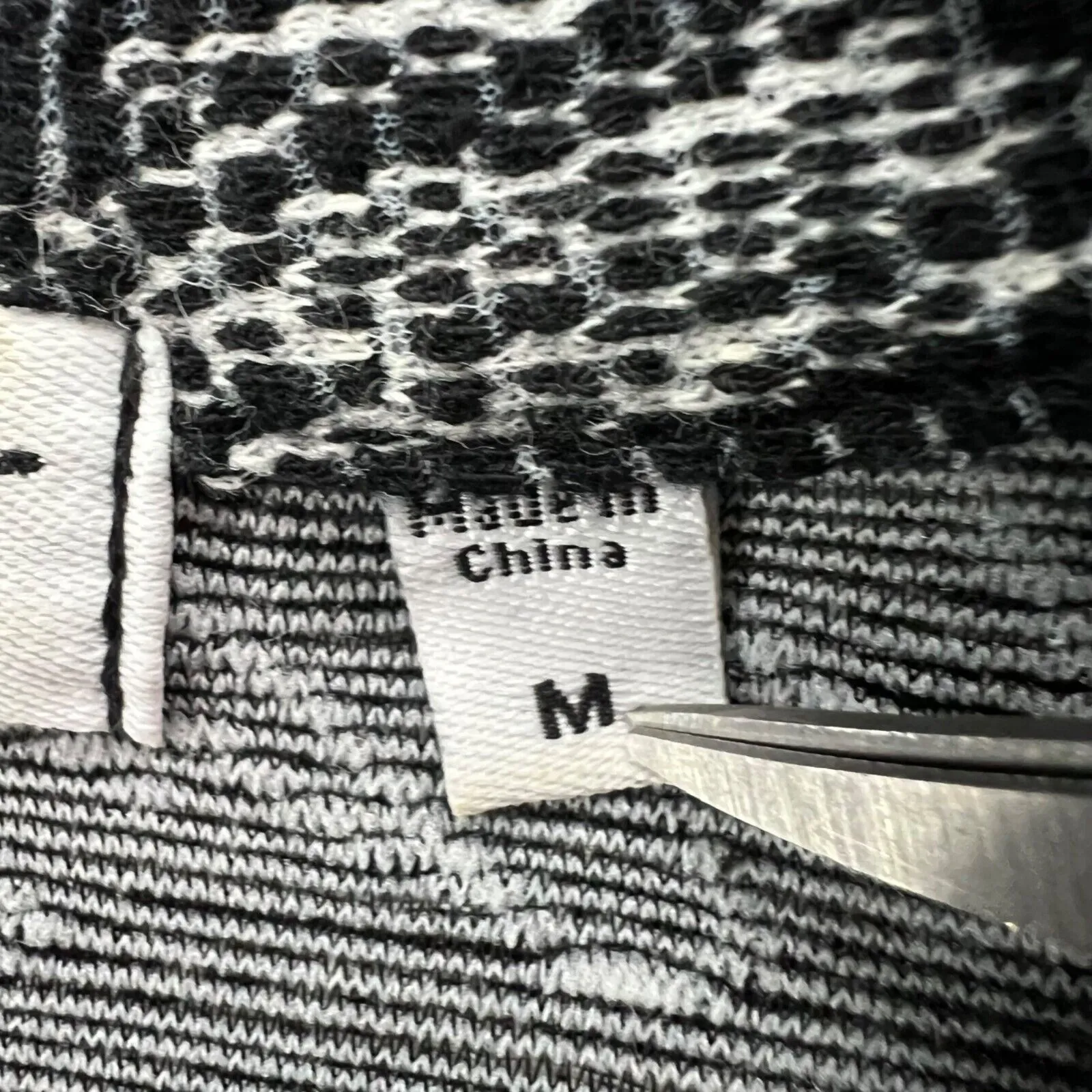 Habitat Blazer Jacket Women M Blue Knit Tapestry Texture Buttons Pockets Stretch - Image 12