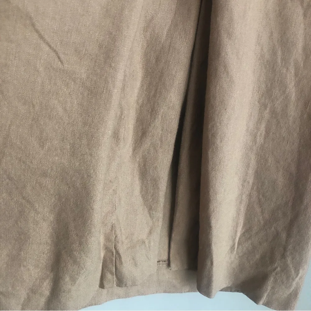 Y2K Bebe Linen Blend Culottes Wide Leg Gaucho Crop Pants A22 - Image 3