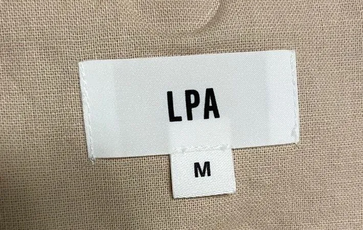 LPA Revolve Linen Blend Lightweight Double Breasted Peacoat Jacket Small M - Image 6