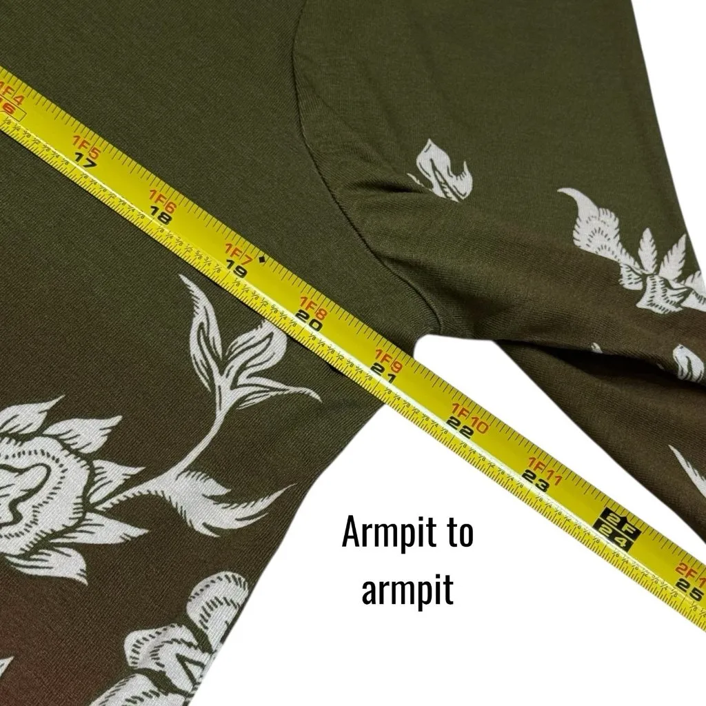 NEW JM Collection Ombre Floral Tunic Blouse Cottagecore Ethereal Bohemian XL - Image 9