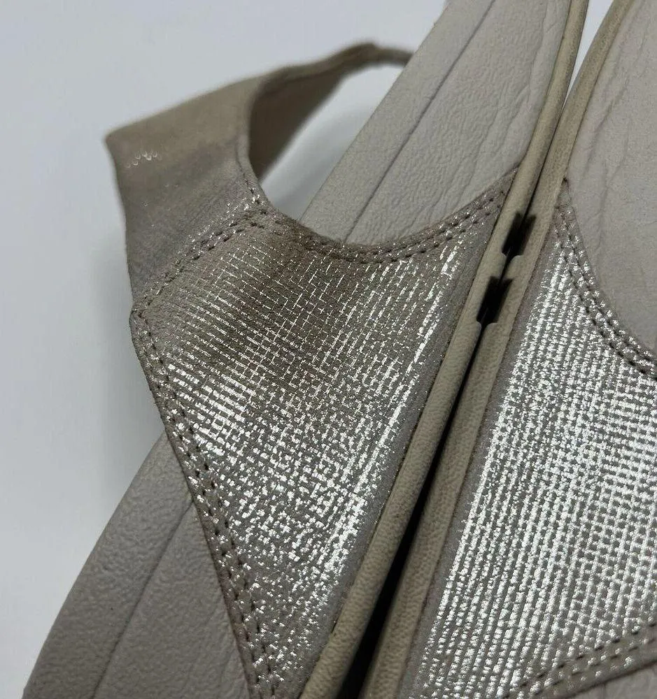 Fitflop Sandals Women’s Size 10 Shimmer Flip Flop Thong Toe Post Shoes Comfort - Image 15