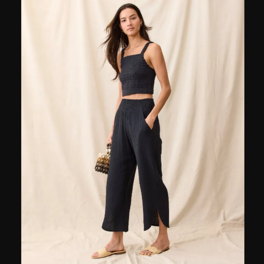 Marine Layer Lila Black Double Cloth Tank S - Image 7