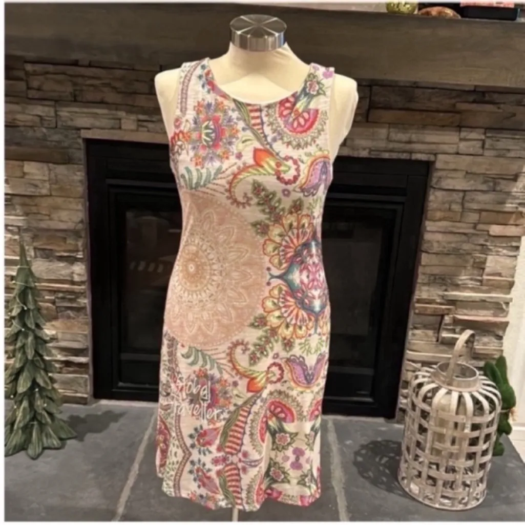 Desigual Colorful Paisley Sleeveless Mini Dress - Image 4