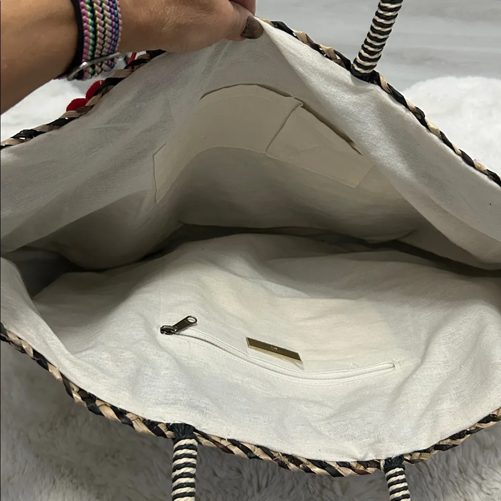 INC Stella Woven Beach Tote - Image 5
