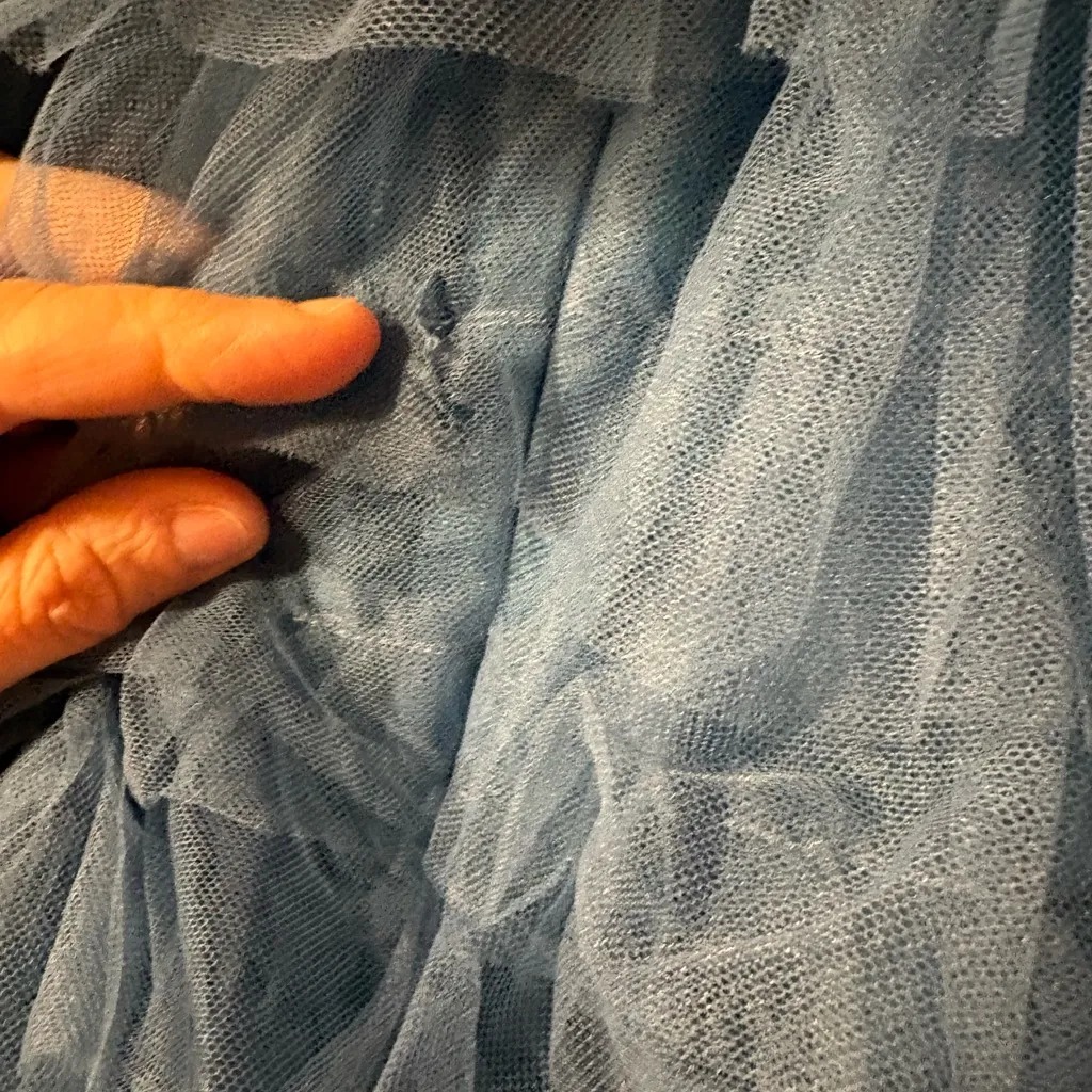 Ivy City Co. Blue Tulle Midi Dress Size M - Image 12