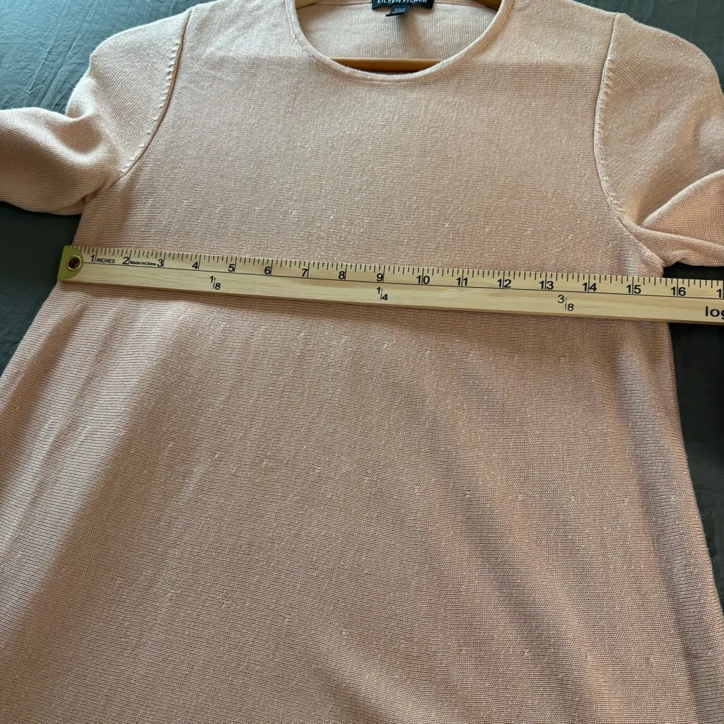 Eileen Fisher Tencel Silk Blend Petal Pink Tunic. Size XXS. - Image 9
