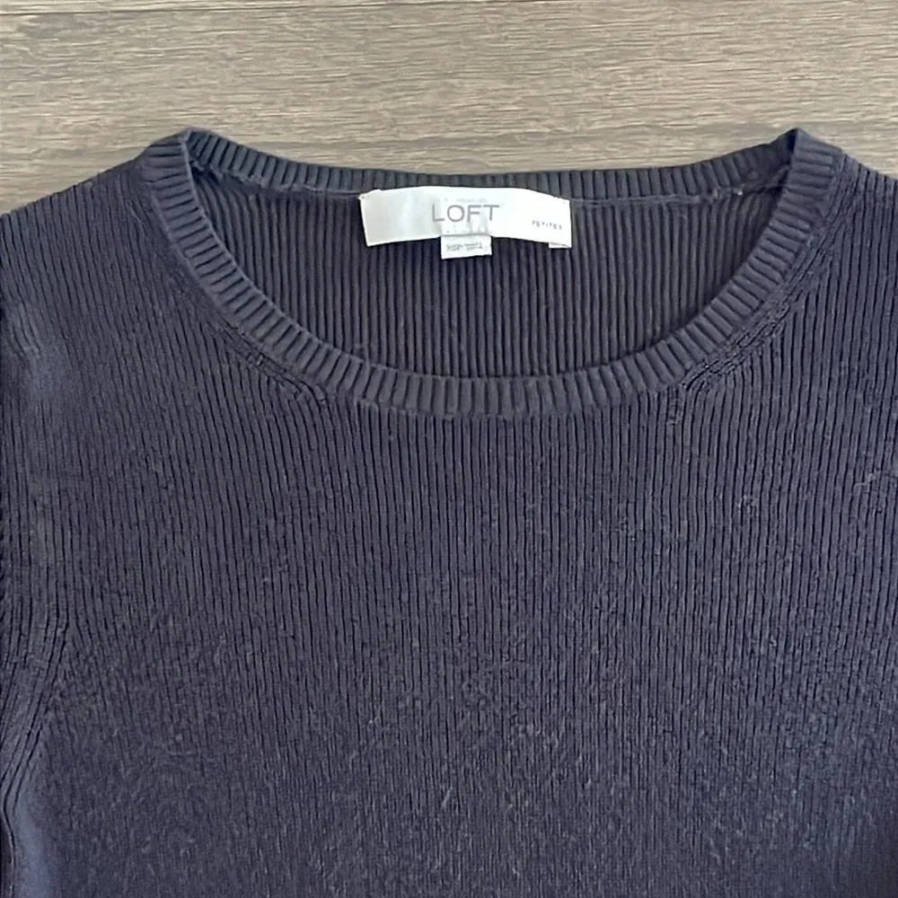 Petite Black Peplum Sweater - Size XSP - Image 4