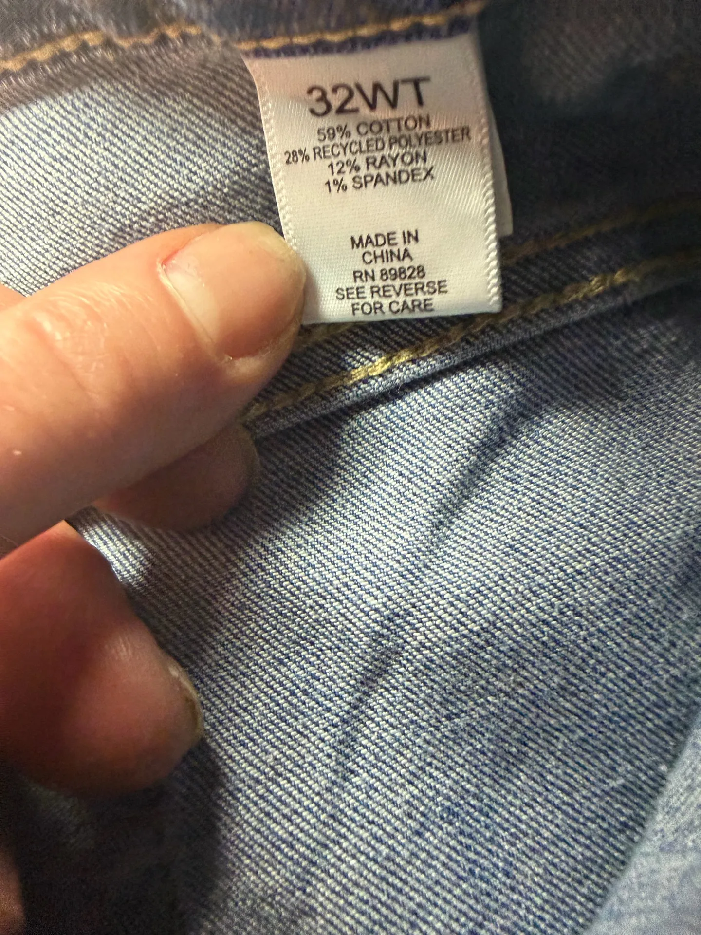 NWT LOGO by Lori Goldstein Plus Boyfriend Jeans Size 32WT.  - Image 5