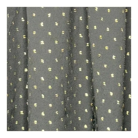 Ryegrass Blouse Ruffle Mock Neck Long Sleeve‎ Gold Dot Black Women Plus Size XXL - Image 4