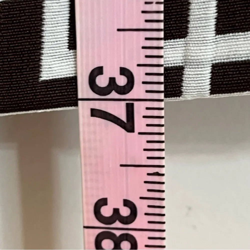 NWT‎ Women’s Julian Taylor Brown White Geometric Pattern Shift Dress Size 6 - Image 9