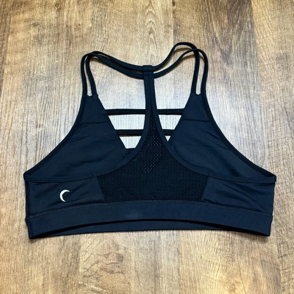 Zyia Active Grid Sports Bra Black Sz XL Strappy  Mesh Racerback - Image 4