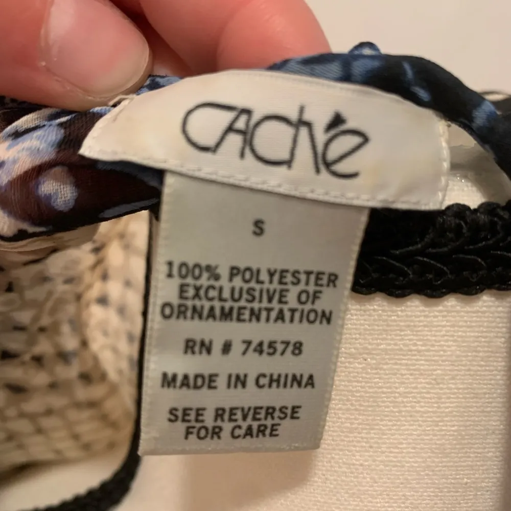 Cache  | fish skin patterned sheer top - Image 6