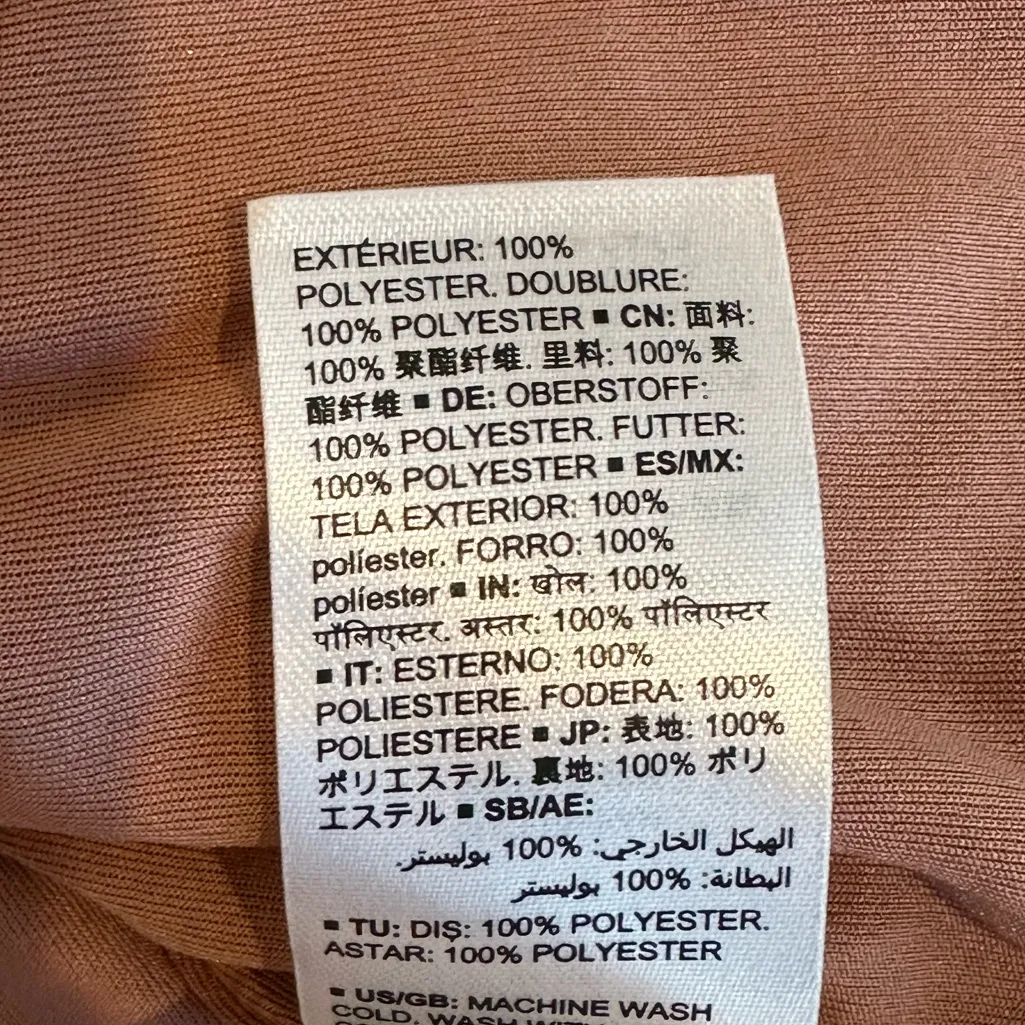 Daily Ritual Blush Teddy 1/4 Zip pullover Sweater size Medium New without tags Pink - Image 6