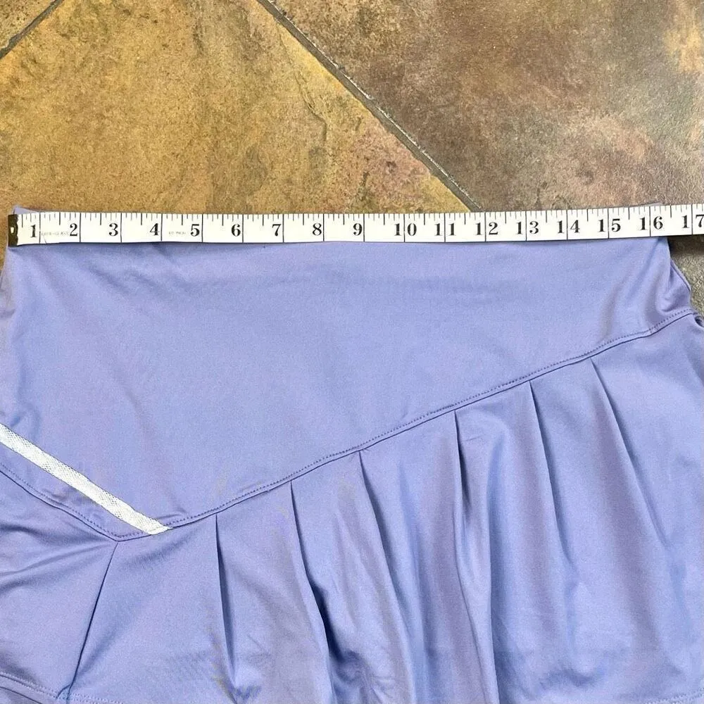 New! NWT Lucky in Love Cross Court Tennis Skirt Lilac Skort Large Purple - Image 4