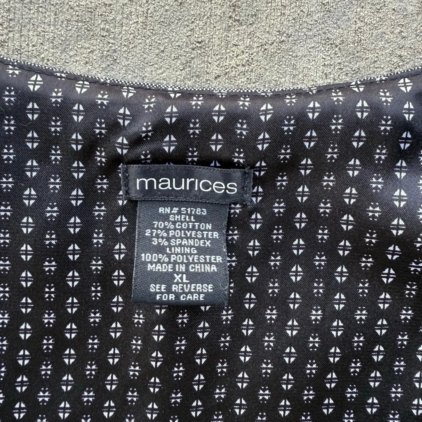 Y2K Maurices Gray Black Lace Trim Steampunk Officewear Tuxedo Dress Vest XL - Image 2