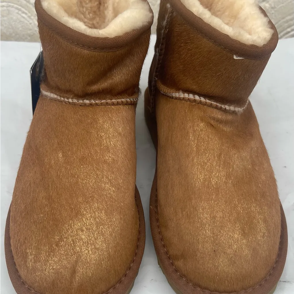 UGG CLASSIC ULTRA MINI CHESTNUT BOOTS Sheepskin Footwear - Image 6