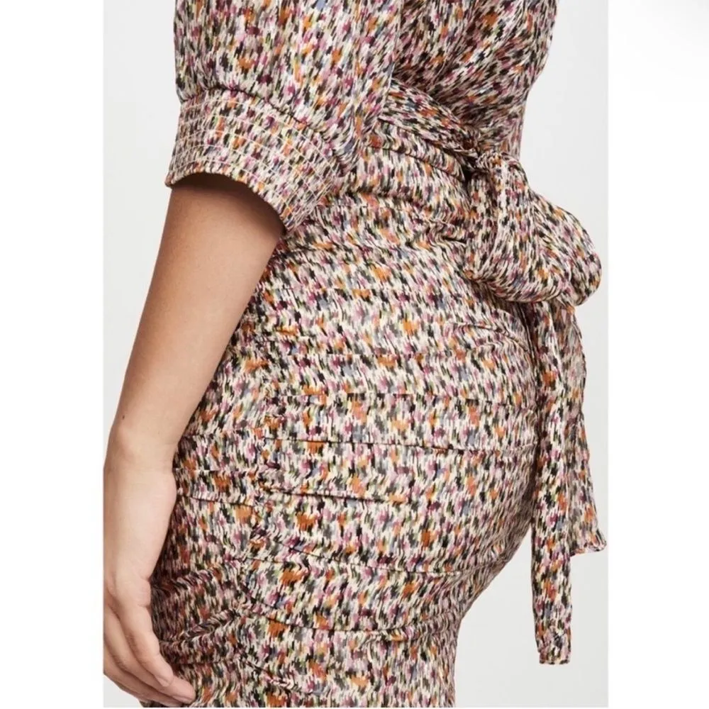 BA&SH Dina abstract-print crepe skirt Multicolor Size XS - Image 8