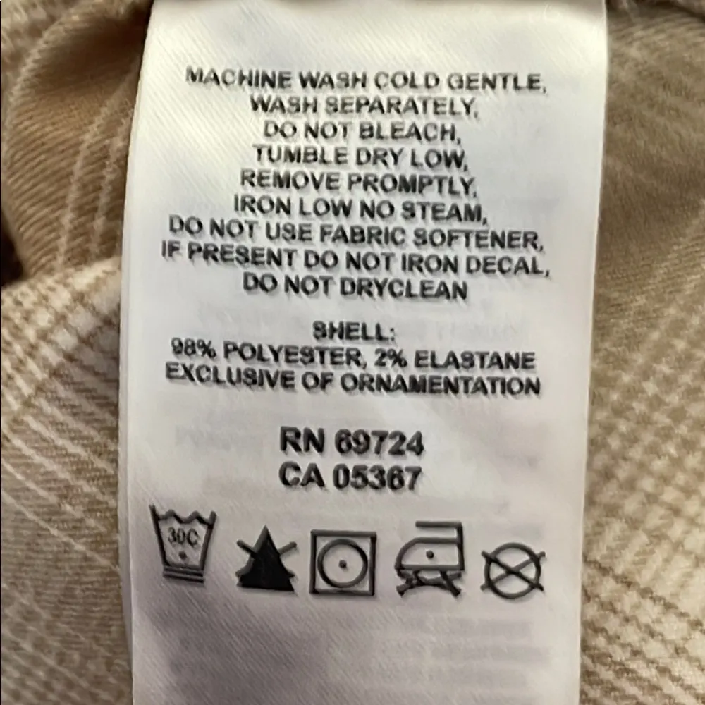 Mountain Hardwear Tan Plaid Shirt 10 - Image 5