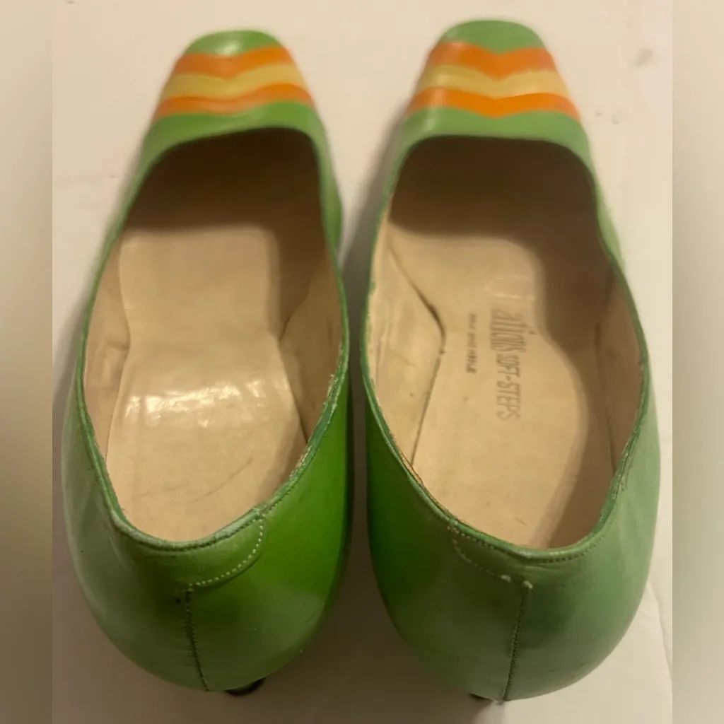 Citations soft step vintage Green. Yellow & Orange shoes sz 6.5 Green - Image 3