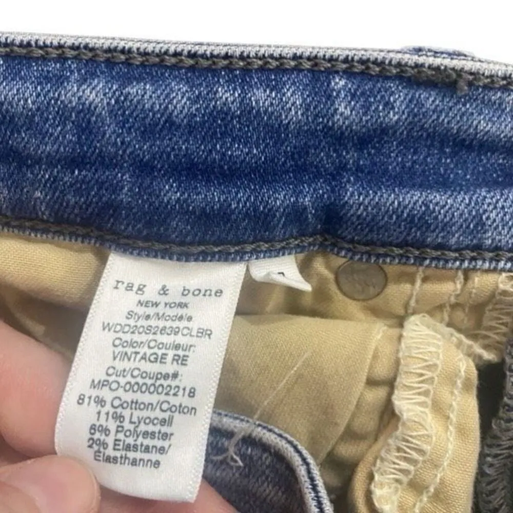 rag & bone  Nina High rise ankle skinny size 27 raw hem jeans - Image 5
