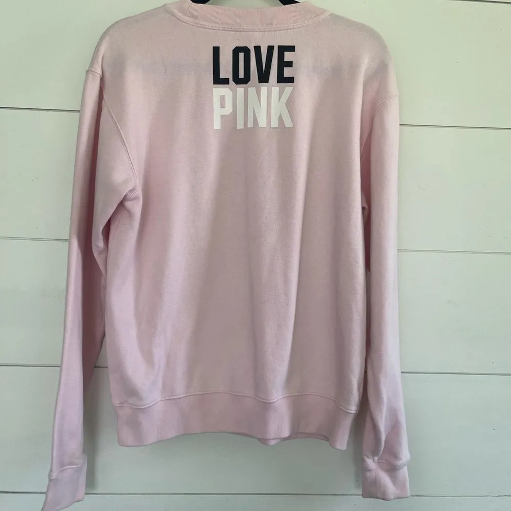 Victoria’s Secret Women’s XS Pink Love Pink Yoga Pullover Sweatshirt - Image 6