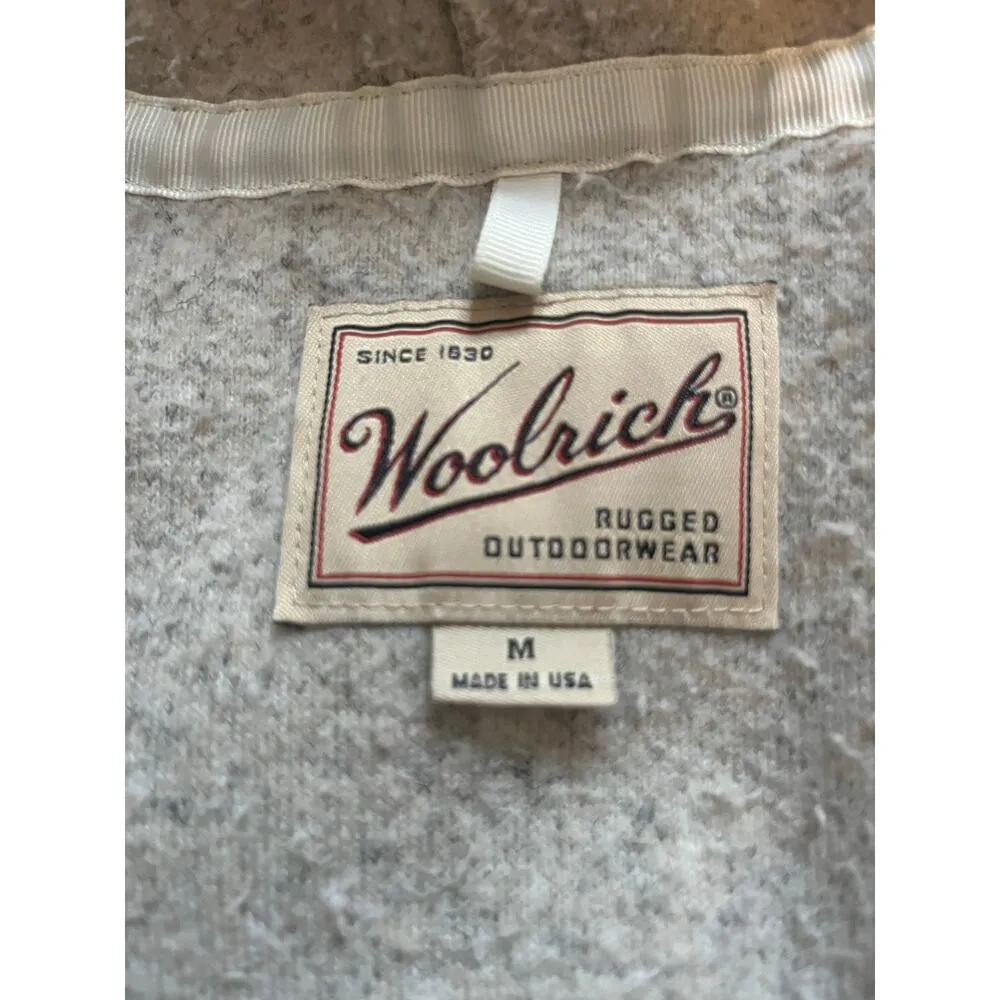 Woolrich soft sherpa hooded jacket size med - Image 3