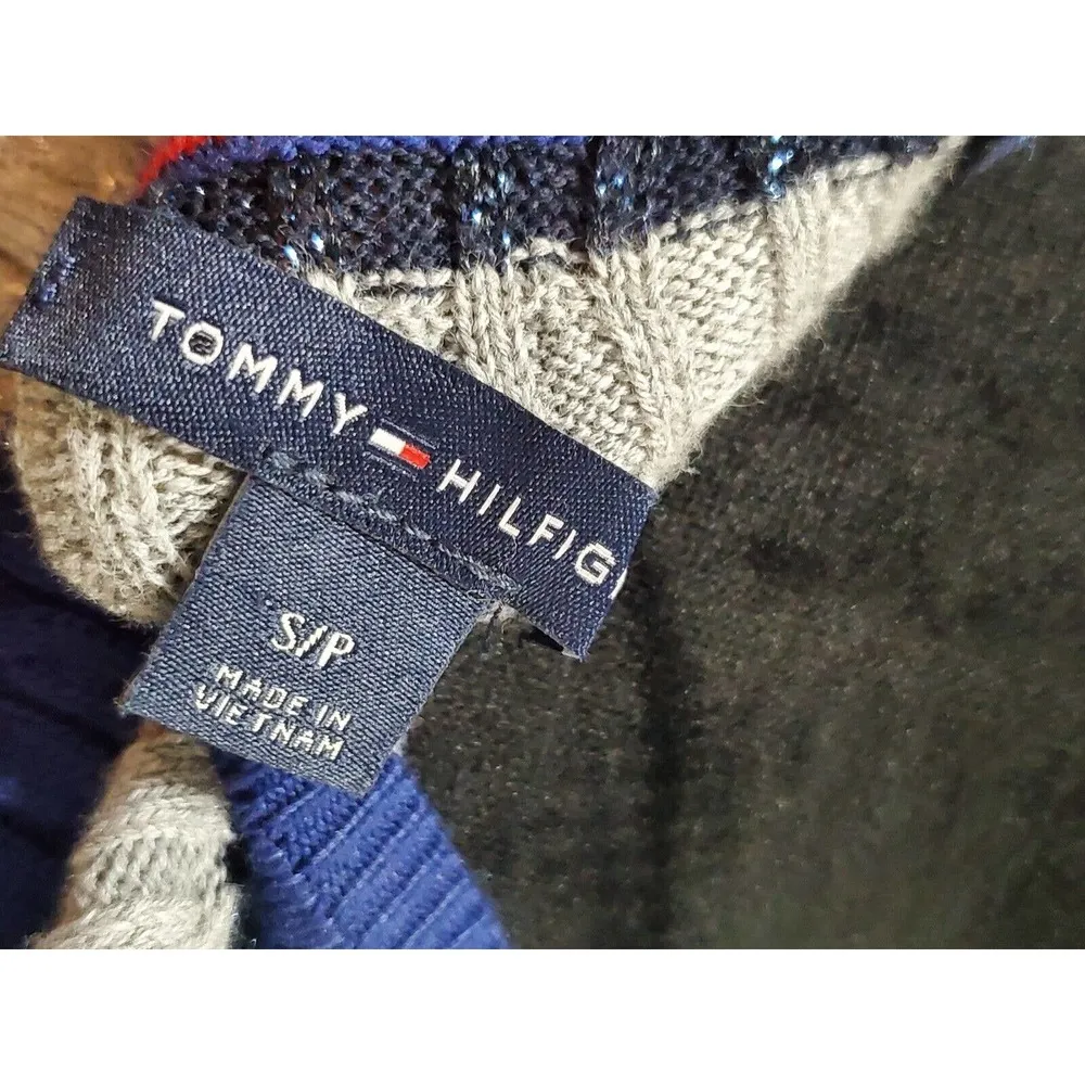 Tommy Hilfiger Women Multicolor Crew Neck Long Sleeve Knee Length Dress Size S/P - Image 9