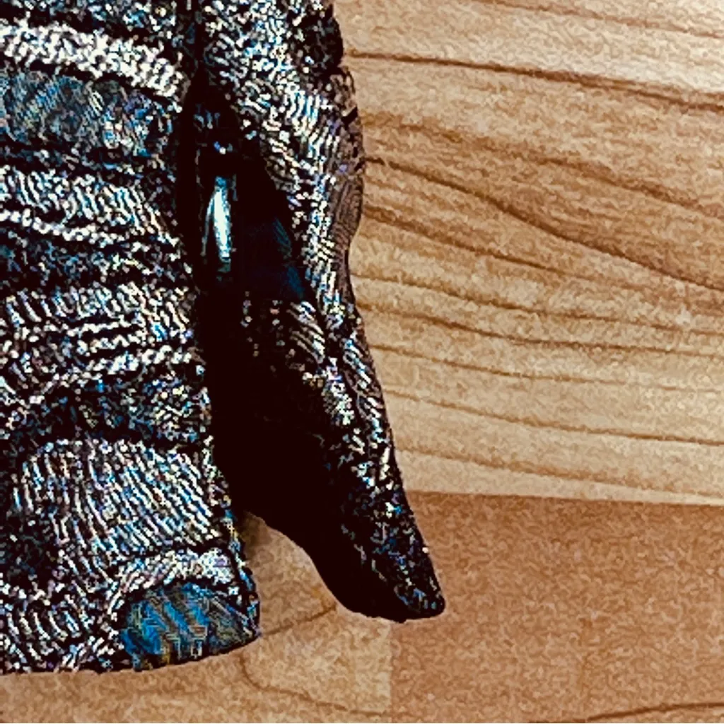 Jasper Size 4 Petite Tank Dressy Top Golden & Black w/Side Zipper - Image 8