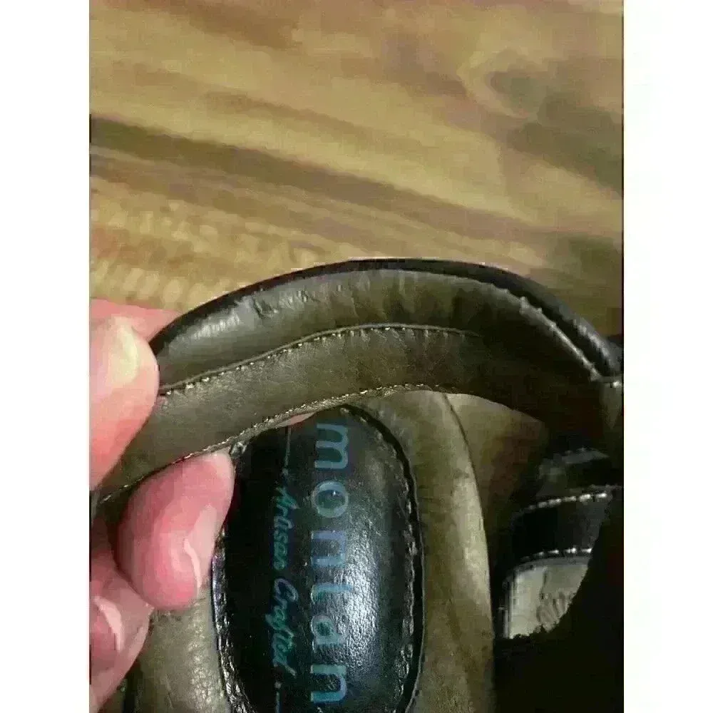 Montana Artesian‎ Crafted black sandals Sz 9 - Image 11