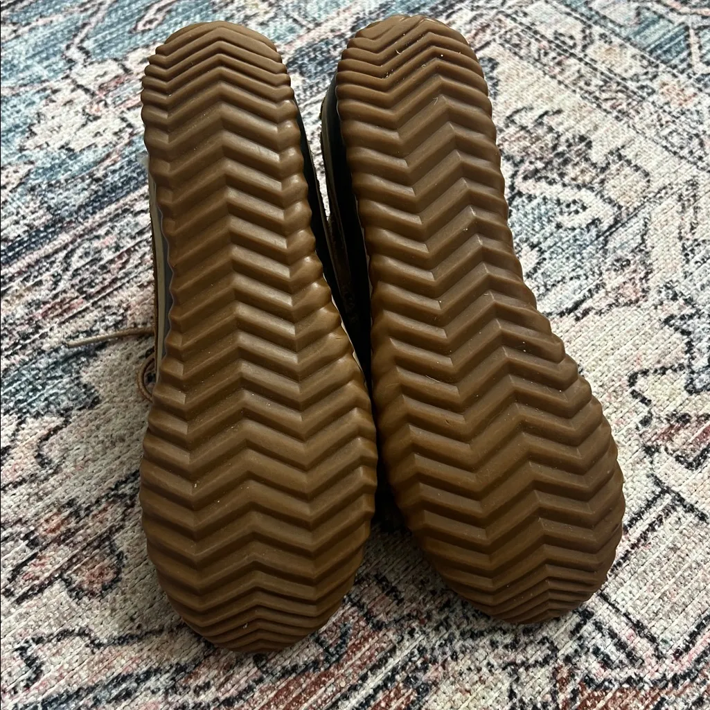 Sorel Waterproof Out and About Boots Lace Up Snow Boots Classic Tan Leather 9 - Image 5