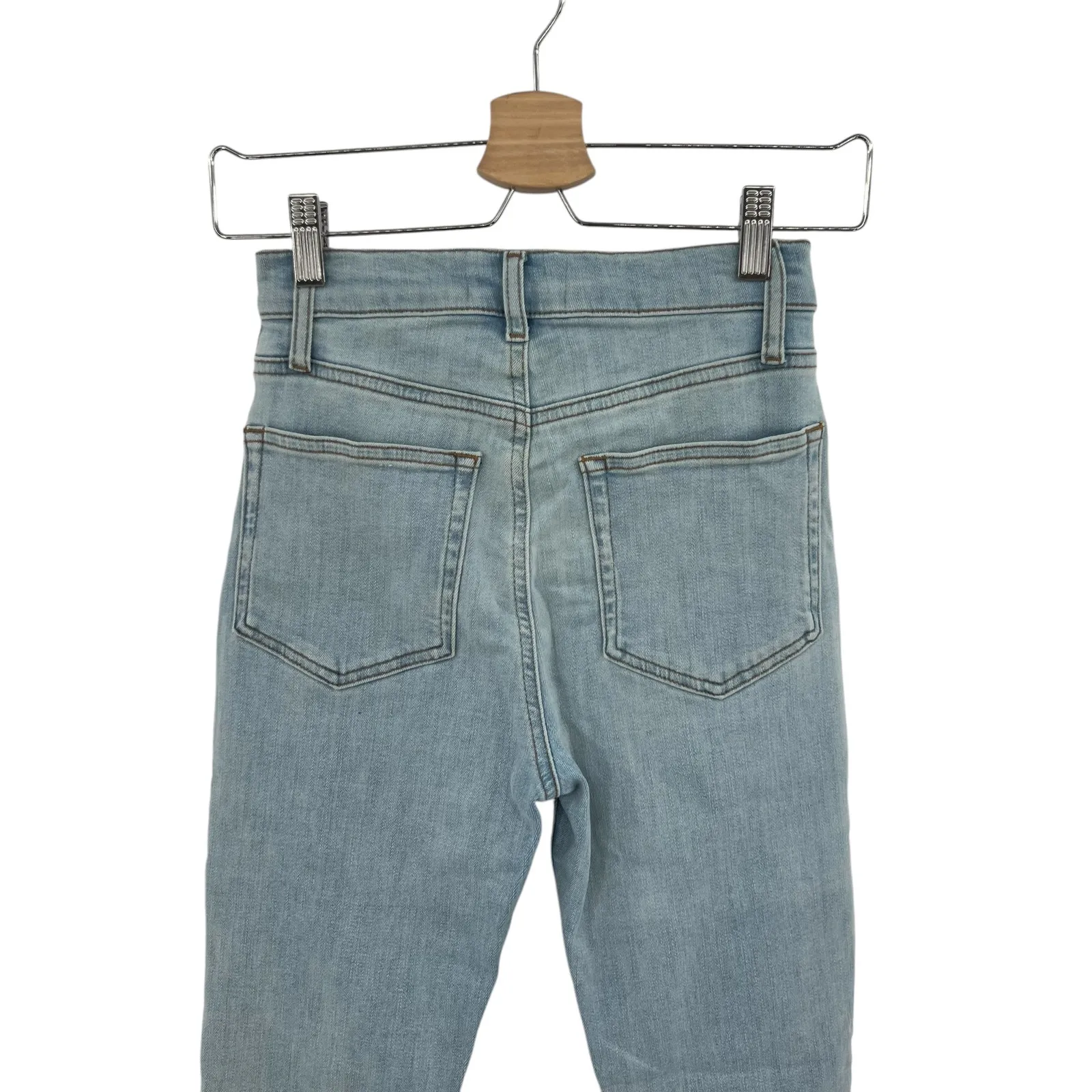 Reformation Harper High Rise Skinny Jeans Amalfi Light Wash‎ Denim Blue Size 24 - Image 10