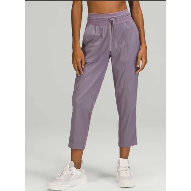 Lululemon Dance Studio Crop 25" Dusky Lavender Active Pants Size 4 #762 - Image 2
