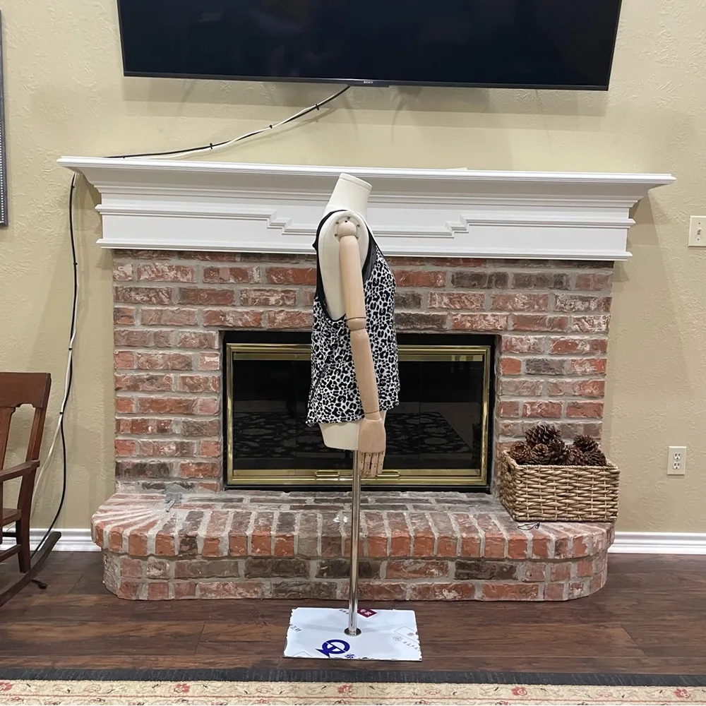 René Rofé Sleepwear black and white leopard print top / L / Excellent co… - Image 7